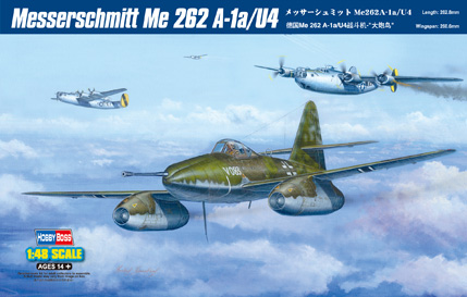 80372  авиация  Messerschmitt Me 262 A-1a/u4  (1:48)