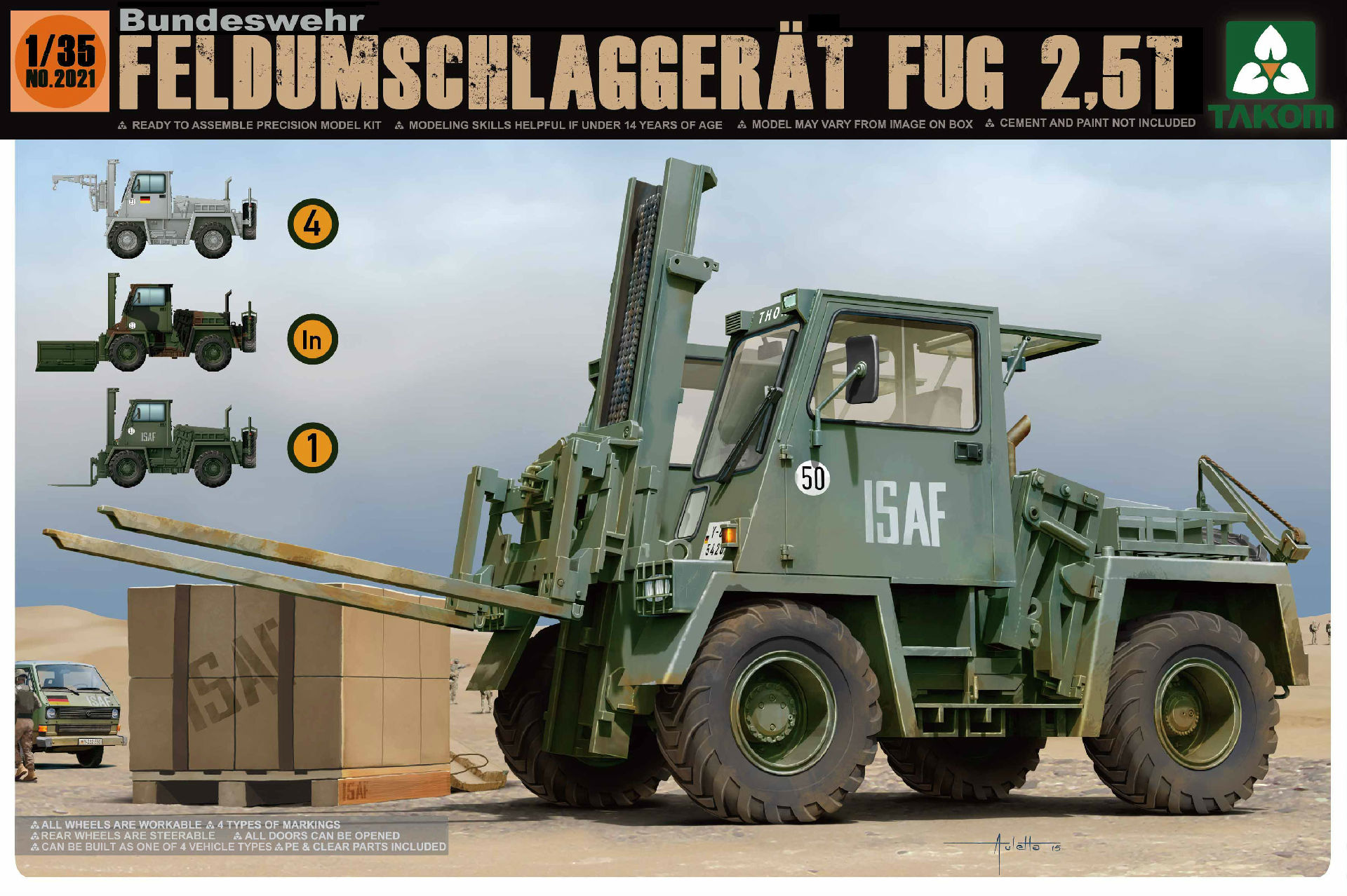 2021  техника и вооружение  Погрузчик  Feldumschlaggerat FUG 2,5t  (1:35)