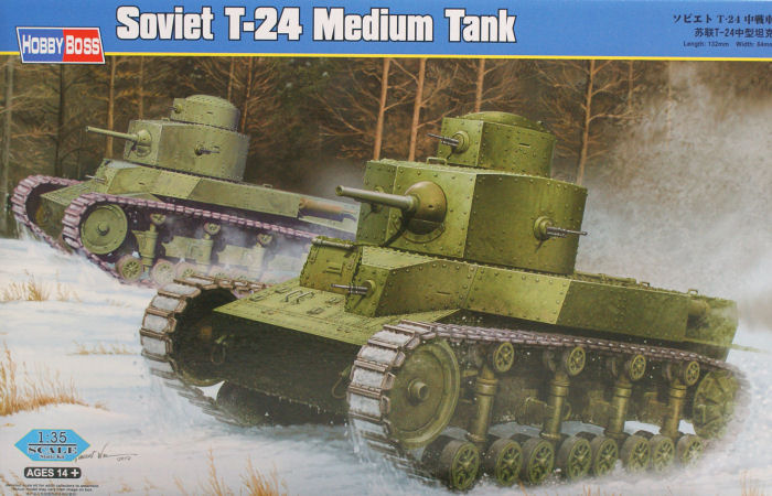 82493  техника и вооружение  Soviet T-24 Medium Tank  (1:35)