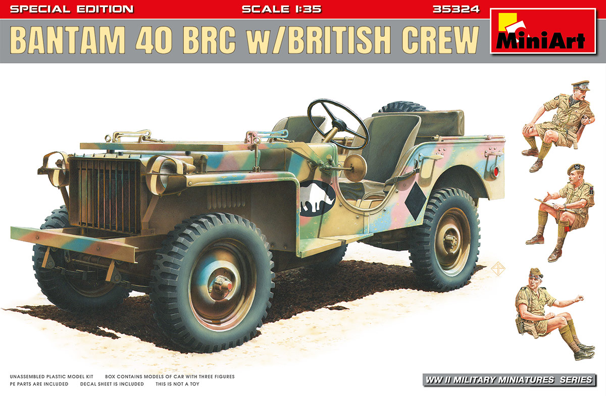 35324  техника и вооружение  BANTAM 40 BRC w/BRITISH CREW. SPECIAL EDITION  (1:35)