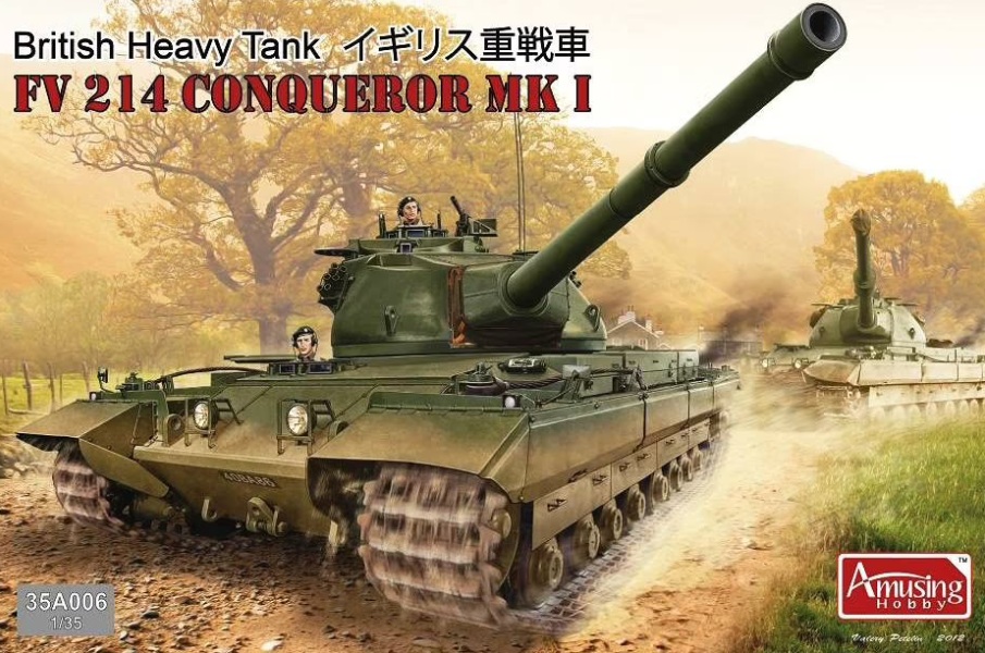 35A006  техника и вооружение  British Heavy Tank FV214 Conqueror Mk I  (1:35)