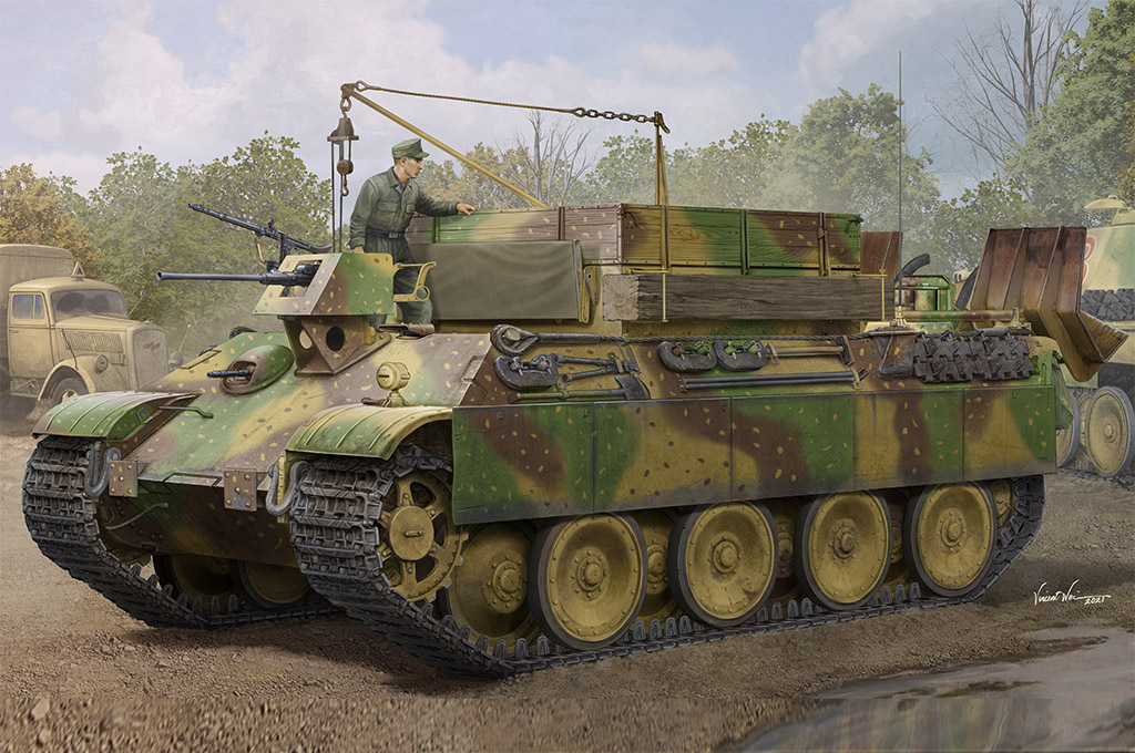 84554  техника и вооружение  German Sd.Kfz. 179 Bergepanther Ausf. G - Late Version  (1:35)