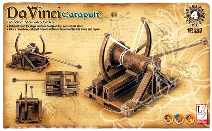 18137  техника и вооружение  Катапульта Леонардо да Винчи