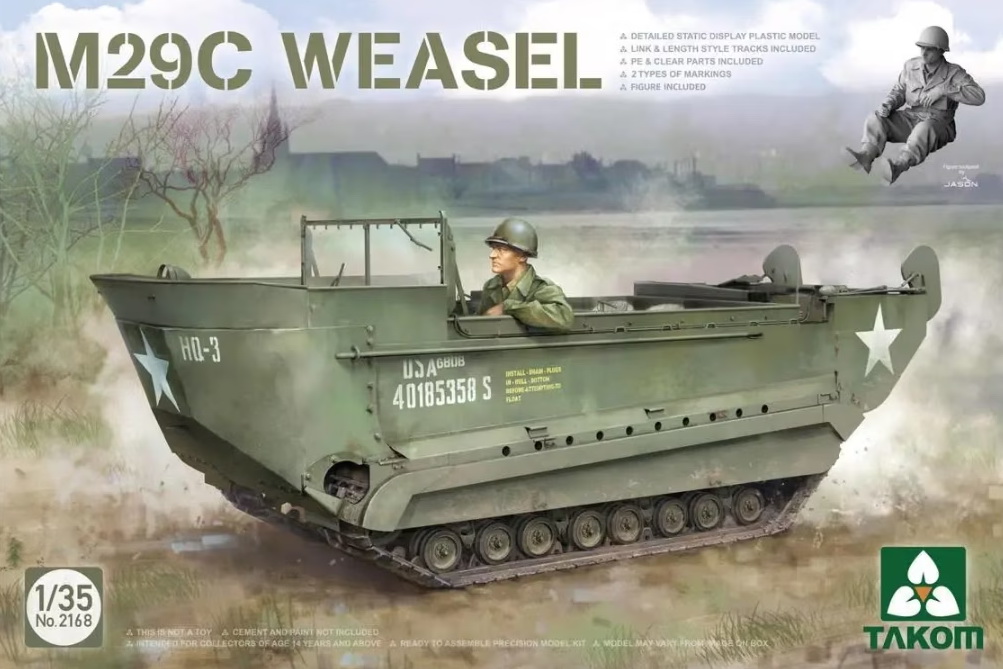 2168  техника и вооружение  M29C Weasel  (1:35)