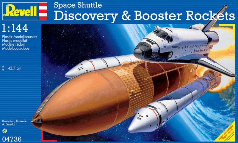 04736  космос  Space Shuttle Discovery & Booster Rockets  (1:144)